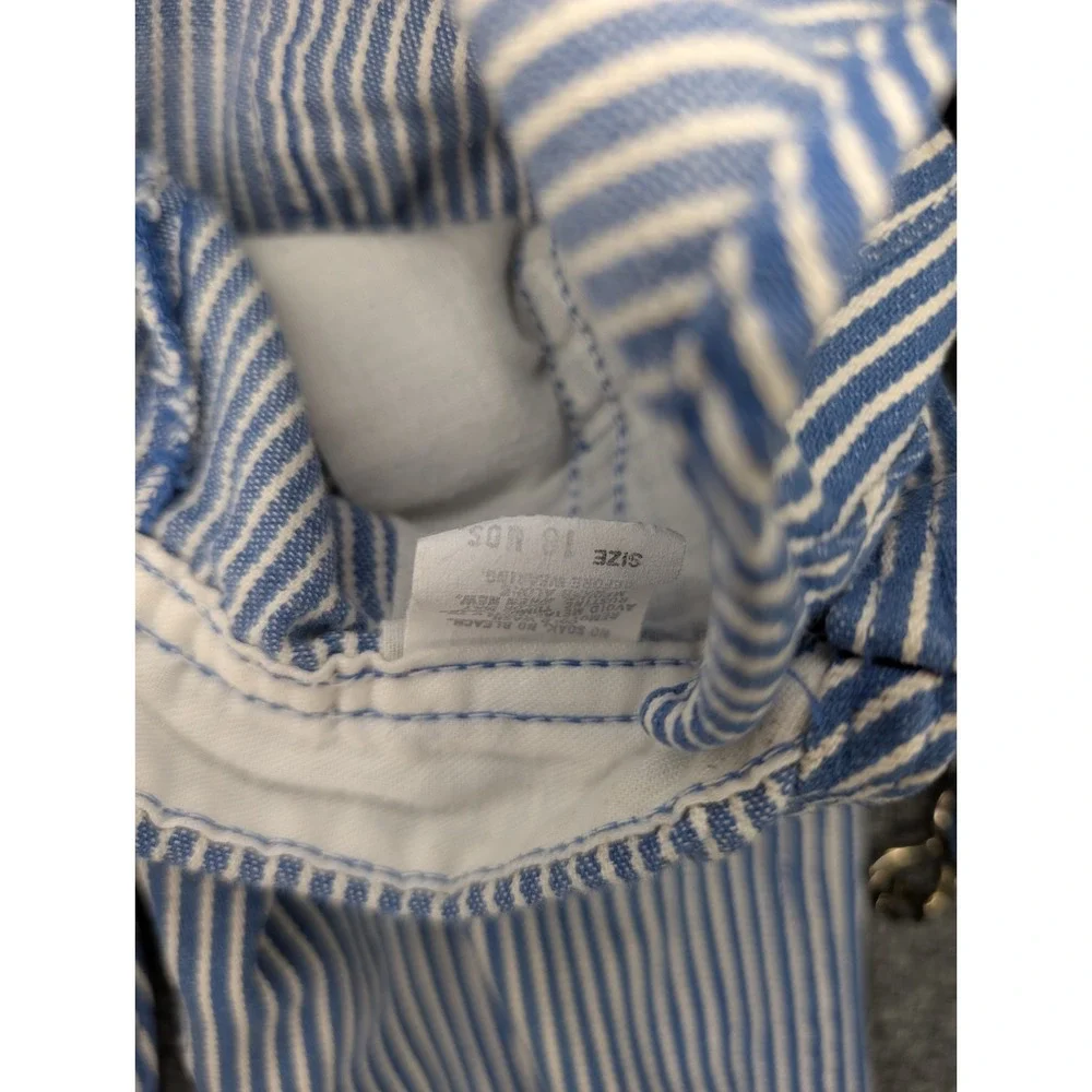 Vintage OshKosh B'Gosh Vestbak Overalls 18 Months Baby Railroad Stripe USA Made‎